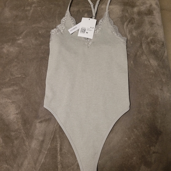Grey lace body suit - Picture 4 of 4